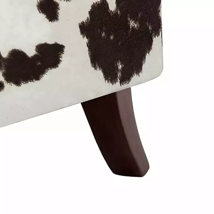 Accent Chairs-Kirklands Home Brown Cow Print Upholstered Accent Chair