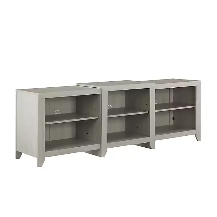 Tv Stands & Media Consoles-Kirklands Home Wood 6-Shelf Media Cabinet White