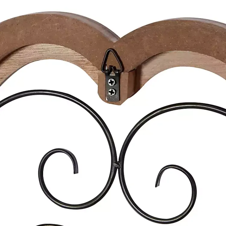 Wall Plaques-Kirklands Home Brown Wood and Metal Farmhouse Wall Plaque