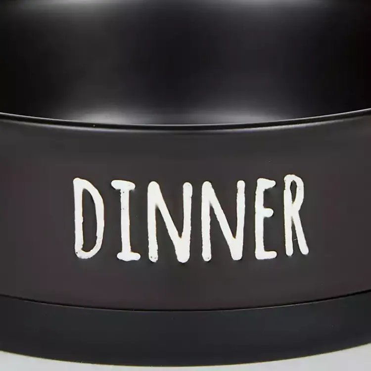 Pet Dishes & Canisters-Kirklands Home Dinner & Drinks 2-pc. Pet Bowl Set, 4 in. Black