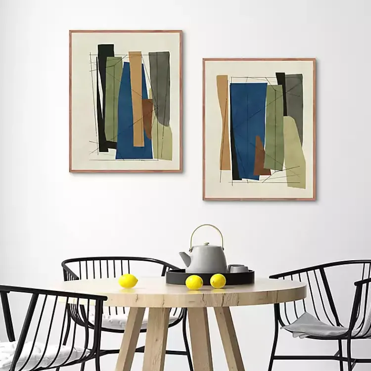Framed Art-Kirklands Home Synch Abstract 2-pc. Framed Canvas Art Set