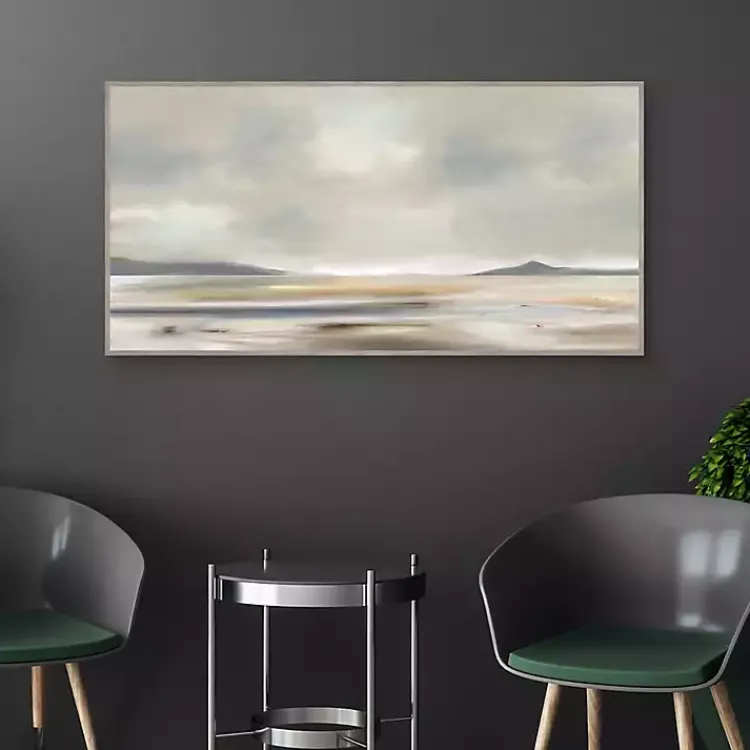 Canvas Art-Kirklands Home At Peace Framed Canvas Art Print Gray