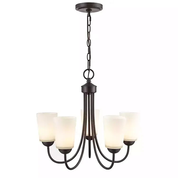 Chandeliers & Pendant Lighting-Kirklands Home Bronze Traditional 5-Light Chandelier Brown