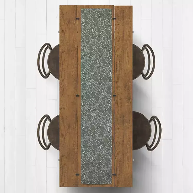 Table Linens-Kirklands Home Sage Leaves Table Runner, 72 in. Green