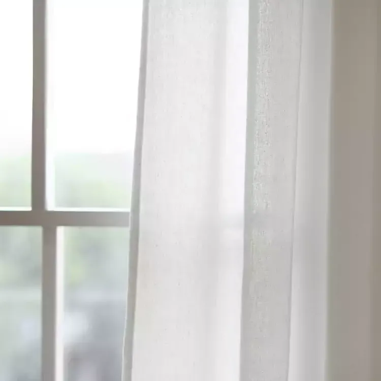 Curtains & Drapes-Kirklands Home Burlap Knotted Curtain Panel Set, 120 in. Ivory