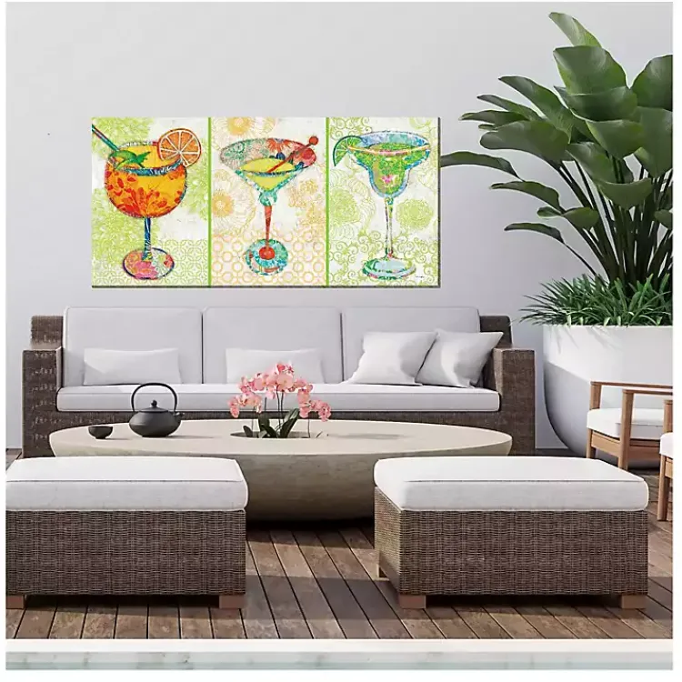 Outdoor Wall Decor-Kirklands Home Cocktail Hour Outdoor Canvas Art Print