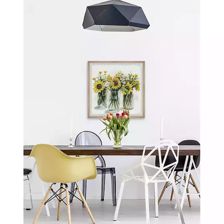 Framed Art-Kirklands Home Deckled Sunflower Trio Framed Art Print