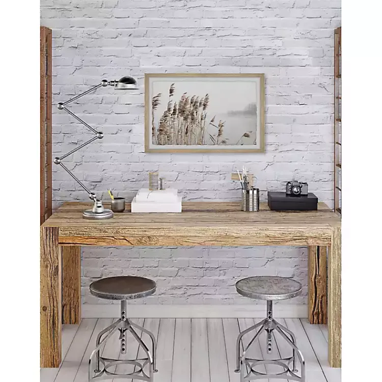 Framed Art-Kirklands Home Deckled Lakeside Grass Framed Art Print