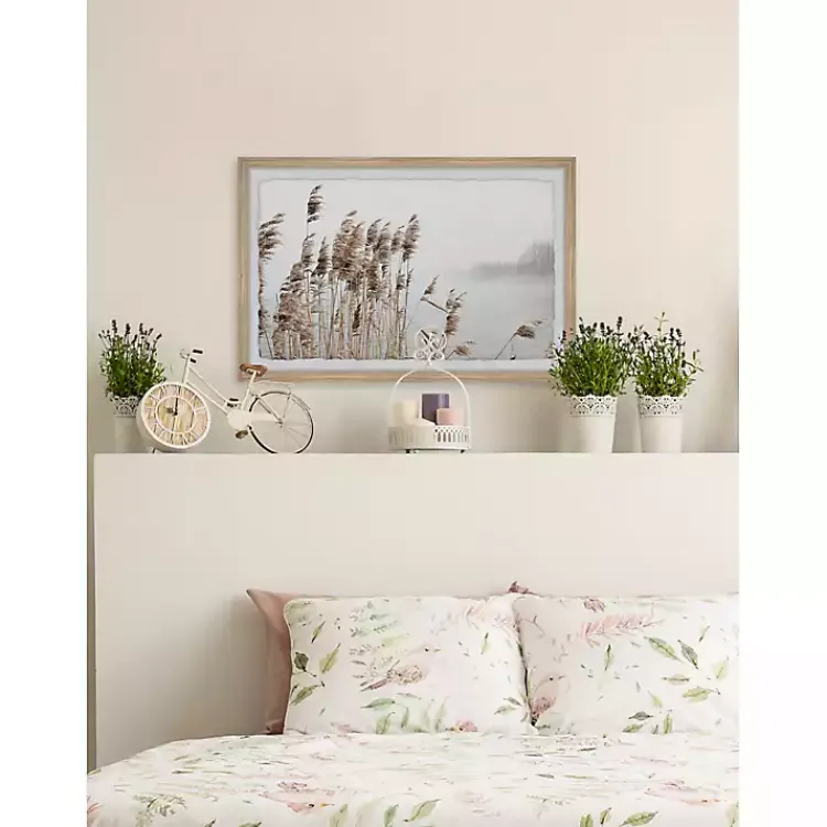 Framed Art-Kirklands Home Deckled Lakeside Grass Framed Art Print