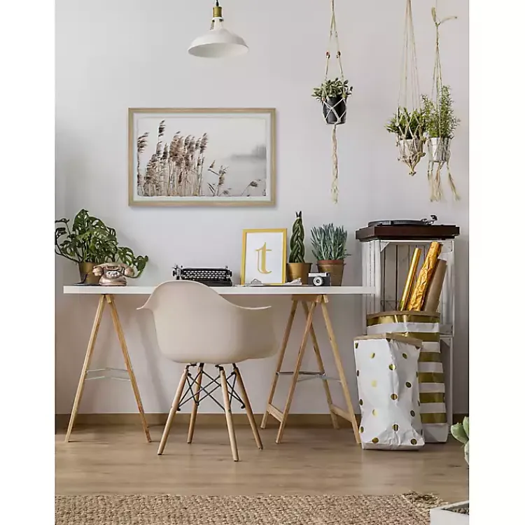 Framed Art-Kirklands Home Deckled Lakeside Grass Framed Art Print