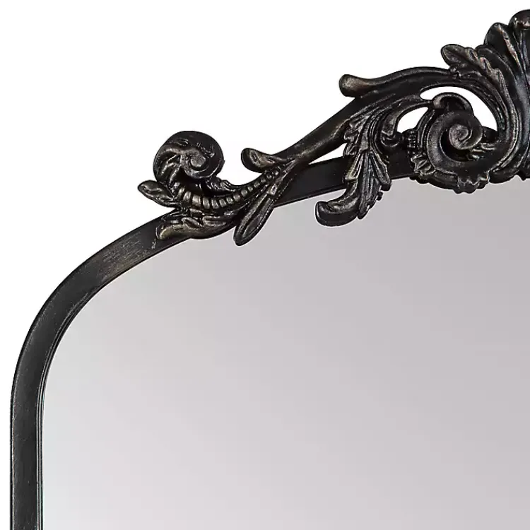 Decorative Mirrors-Kirklands Home Arendahl Arched Mirror, 19x31 in. Black