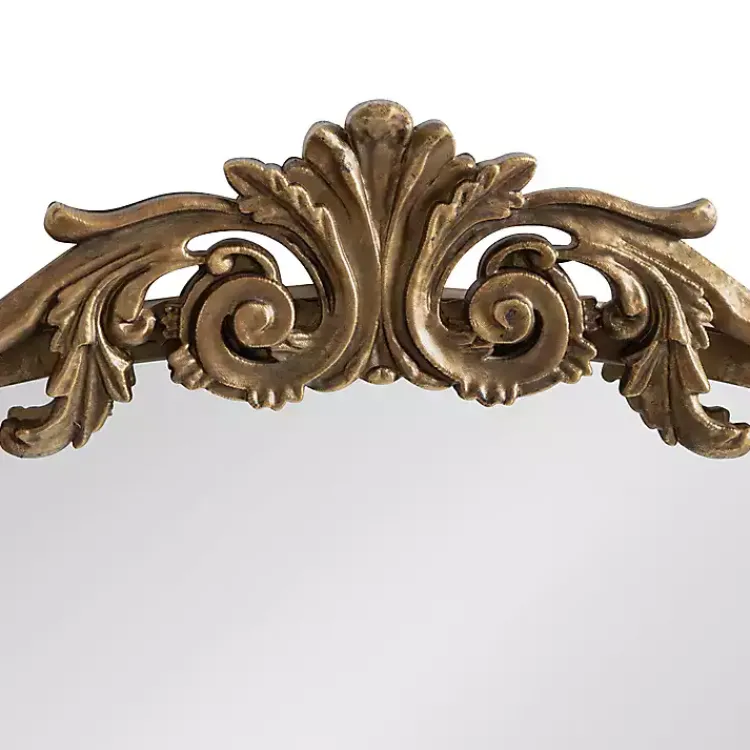 Decorative Mirrors-Kirklands Home Arendahl Arched Mirror, 24x36 in. Gold