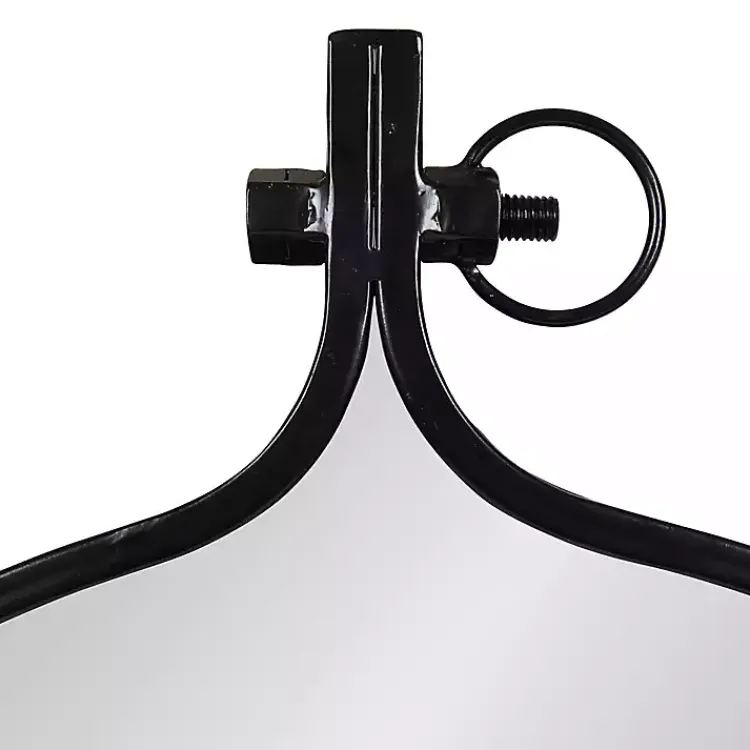 Decorative Mirrors-Kirklands Home Metal Yitro Wall Mirror Black