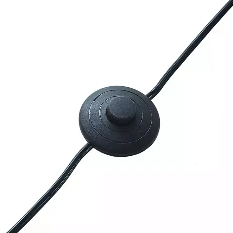 Floor Lamps-Kirklands Home Arched Cone Shade Floor Lamp Black