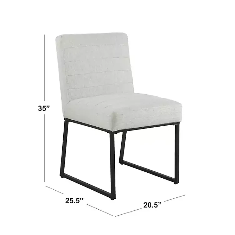 Dining Chairs-Kirklands Home Channeled Woven Dining Chair Gray