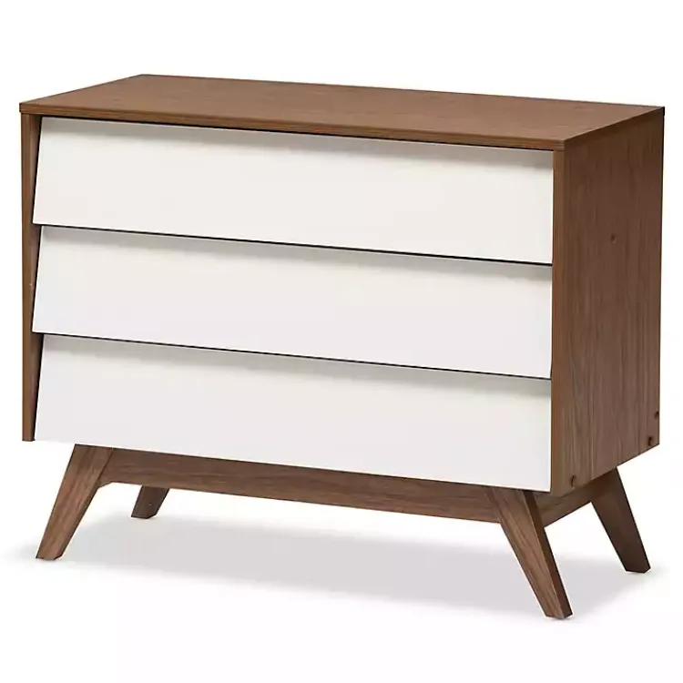 Dressers & Chests-Kirklands Home Slant Midcentury Two-Tone Chest