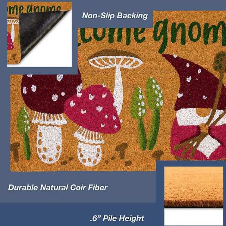Doormats-Kirklands Home Welcome Gnome Doormat Tan