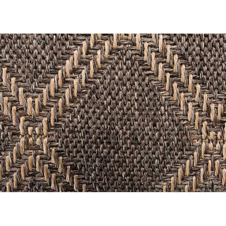 Outdoor Rugs-Kirklands Home Santorini Trellis Outdoor Area Rug, 6x9 Brown