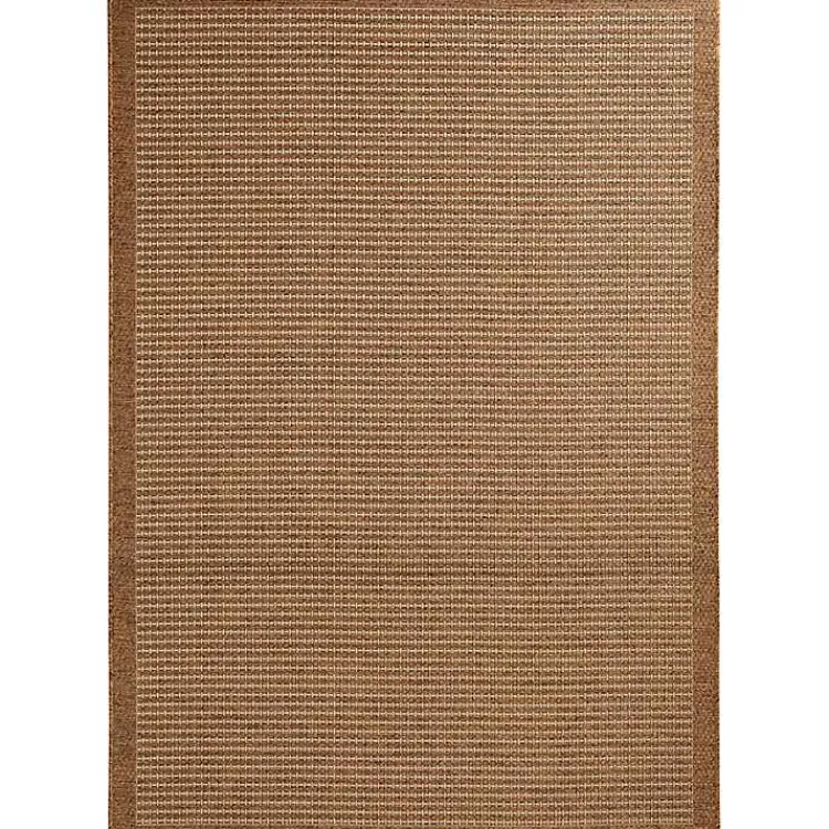 Outdoor Rugs-Kirklands Home Gather Indoor/Outdoor Area Rug, 5x7 Tan
