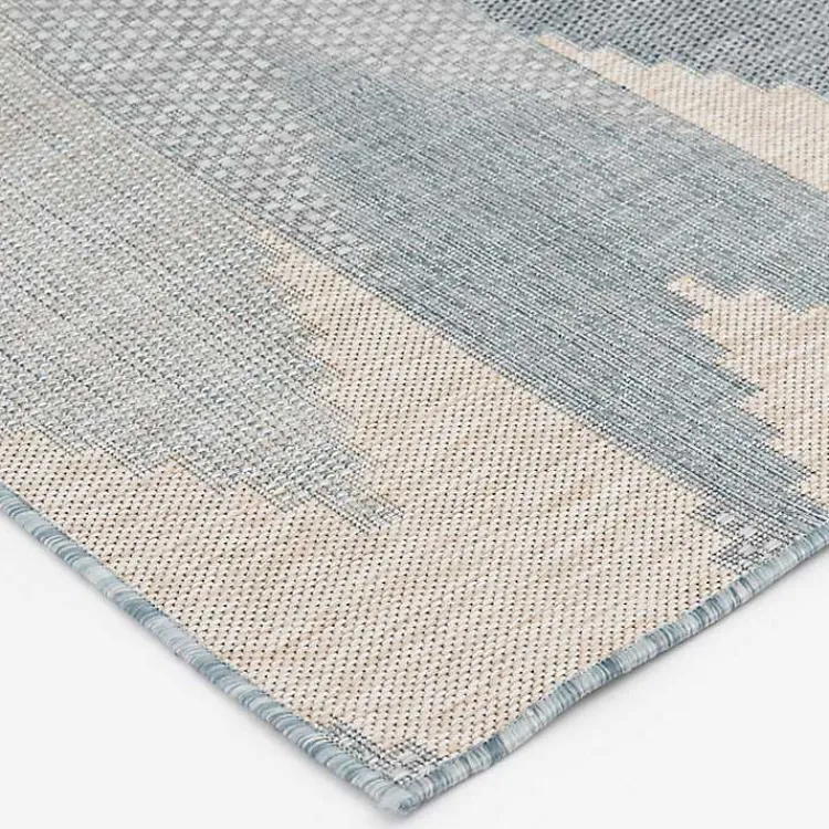 Outdoor Rugs-Kirklands Home Neutral Melbourne Indoor/Outdoor Area Rug, 5x7 Gray