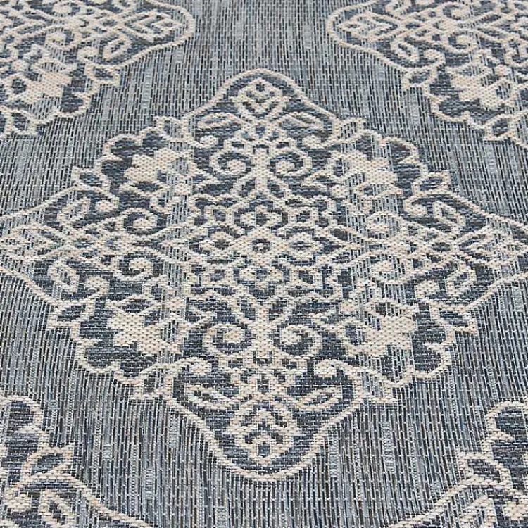 Outdoor Rugs-Kirklands Home Medallion Devora Indoor/Outdoor Area Rug, 7x9 Gray