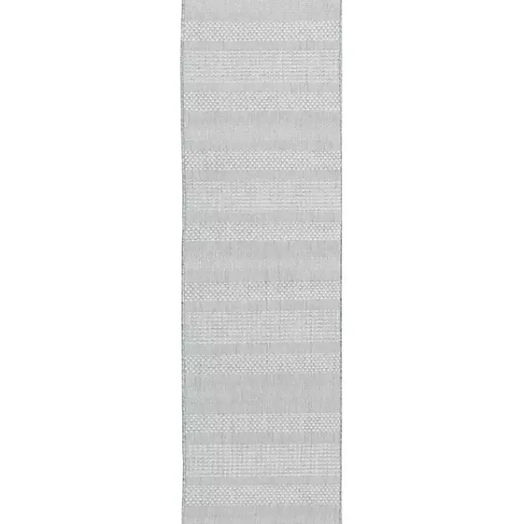 Outdoor Rugs-Kirklands Home Blue Elletta Indoor/Outdoor Area Rug, 2x7 Gray