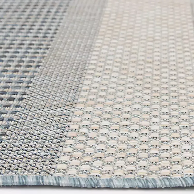 Outdoor Rugs-Kirklands Home Blue Elletta Indoor/Outdoor Area Rug, 7x9 Gray