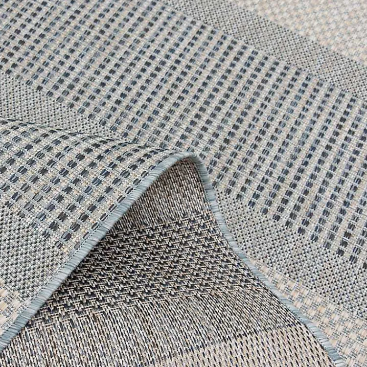 Outdoor Rugs-Kirklands Home Blue Elletta Indoor/Outdoor Area Rug, 7x9 Gray