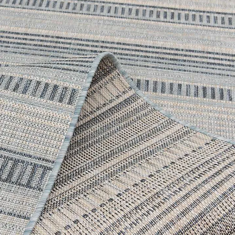 Outdoor Rugs-Kirklands Home Striped Lava Indoor/Outdoor Area Rug, 5x7 Blue