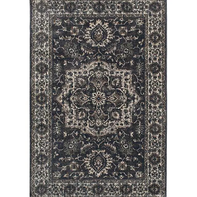 Area Rugs-Kirklands Home Vintage Annabe Area Rug, 5x7 Blue