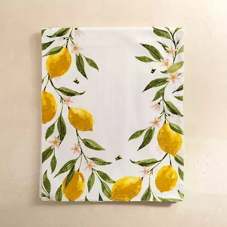Table Linens-Kirklands Home Watercolor Lemon and Bees Table Runner