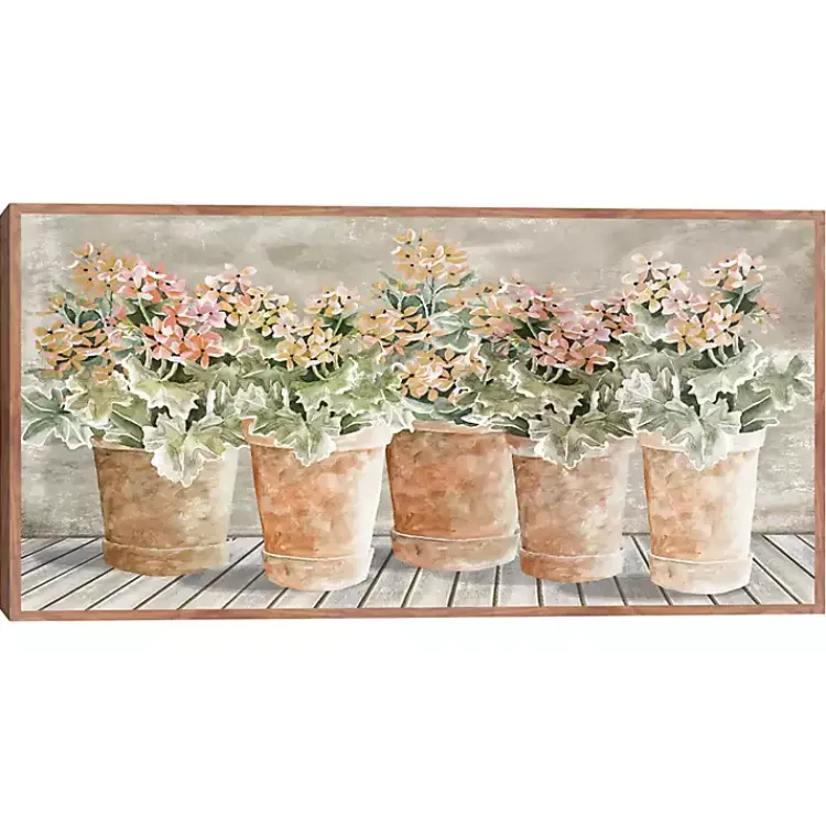 Canvas Art-Kirklands Home All in a Row Framed Canvas Art Print