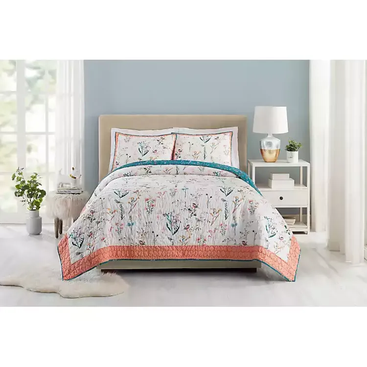 Quilts-Kirklands Home English Garden Full/Queen 3-pc. Quilt Set