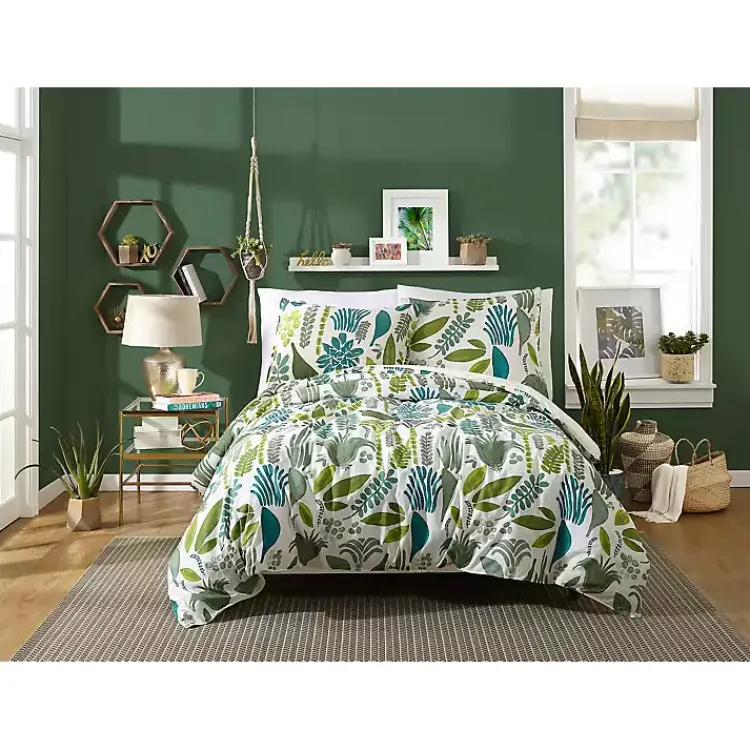 Duvets-Kirklands Home Justina Blakeney Green Jardin King Duvet Set