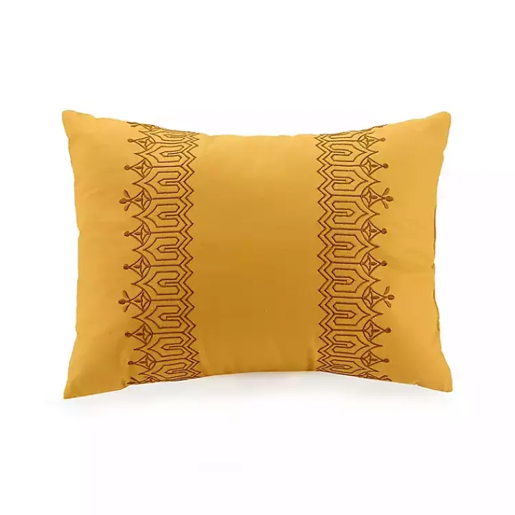 Comforters-Kirklands Home Shyla Yellow Vinework Queen 5-pc. Comforter Set