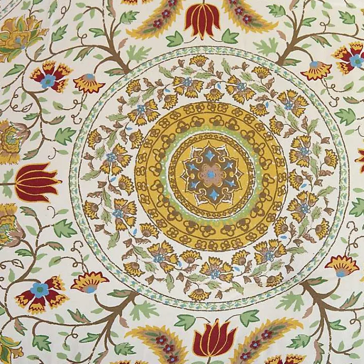 Comforters-Kirklands Home Shyla Yellow Vinework Queen 5-pc. Comforter Set