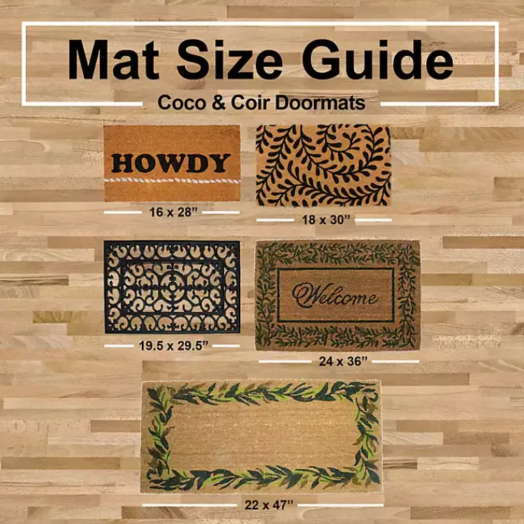 Doormats-Kirklands Home Patterned Pineapples Home Coir Doormat