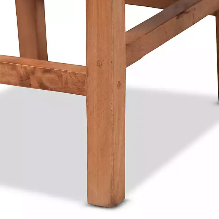 Bar Stools & Counter Height Stools-Kirklands Home Natural Rat and Wood Counter Stool Tan