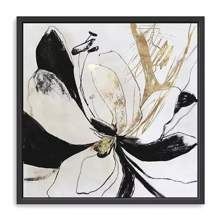Framed Art-Kirklands Home Black Bloom II Framed Canvas Art Print