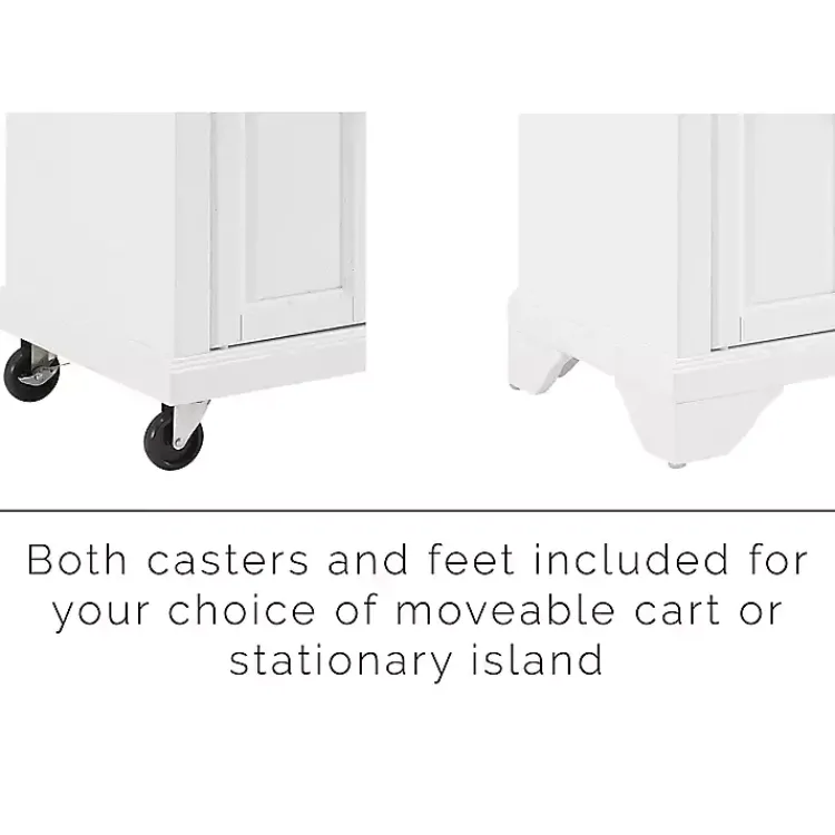 Kitchen Islands & Bar Carts-Kirklands Home Gia All Marble Kitchen Island White