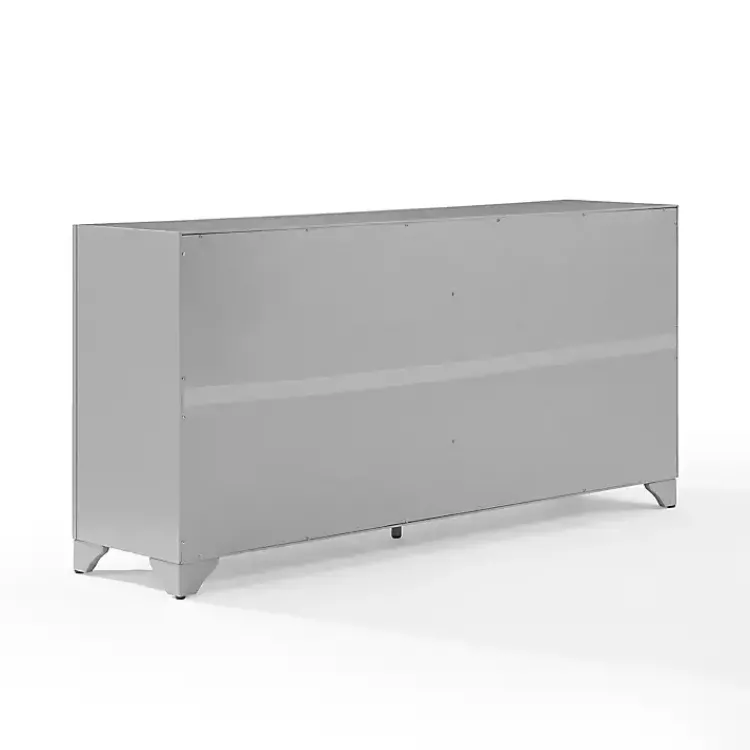 Cabinets & Sideboards-Kirklands Home Wood 4-Door Sideboard Cabinet Gray