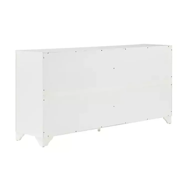 Cabinets & Sideboards-Kirklands Home Wood 4-Door Sideboard Cabinet White