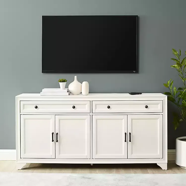 Cabinets & Sideboards-Kirklands Home Wood 4-Door Sideboard Cabinet White