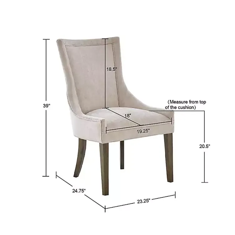 Dining Chairs-Kirklands Home Madison Park Ultra Dining Chairs, Set of 2 Ivory