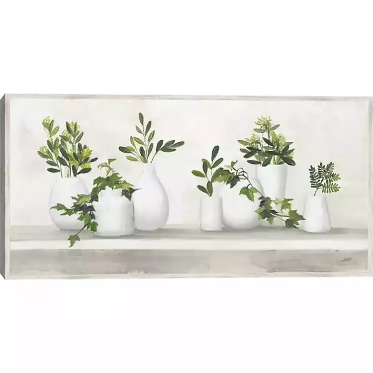 Framed Art-Kirklands Home Plant Shelf Life Framed Canvas Art Print