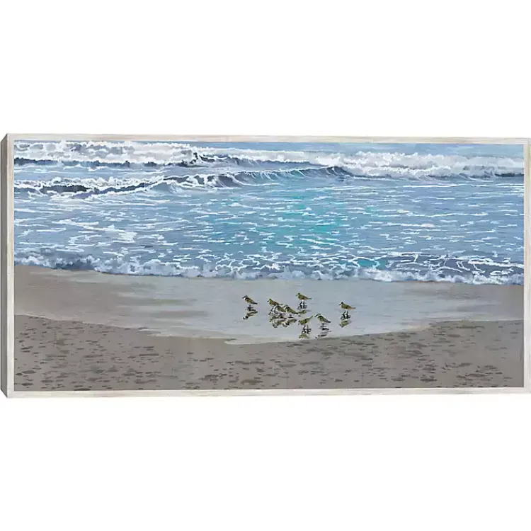 Framed Art-Kirklands Home Sandpiper Morning Framed Canvas Art Print