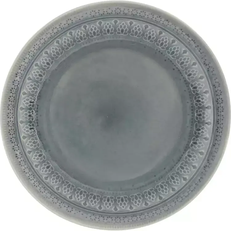 Dinnerware-Kirklands Home Medallion 16-pc. Ceramic Dinnerware Set Gray