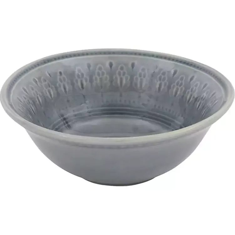 Dinnerware-Kirklands Home Medallion 16-pc. Ceramic Dinnerware Set Gray