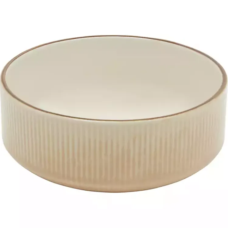 Dinnerware-Kirklands Home Betsy Cream Ribbed 16-pc. Dinnerware Set Tan