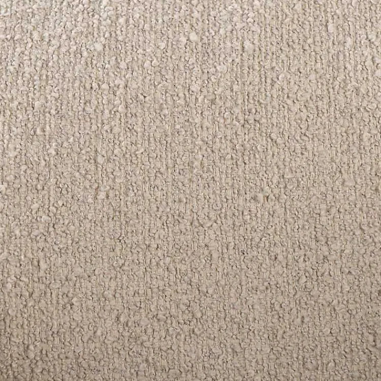 Accent Chairs-Kirklands Home Round Sand Boucle Swivel Accent Chair Tan